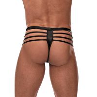 Male Power Black Cage Thong with Hip Straps, picture 3
