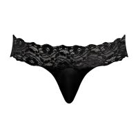 Male Power Micro Thong med blommig spets på ryggen, bild 5