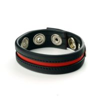 Prowler Red sangle cockring cuir noir rouge