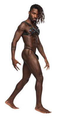 Harnais cuir criss-cross Virgo Male Power, photo 4