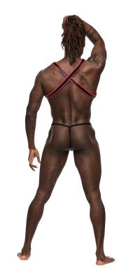 Male Power Leo Over-Shoulder Leather Harness, picture 3