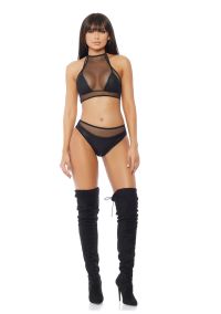 Forplay Impulse Mikro Netz Neckholder Top und Slip, Bild 2