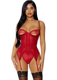 Forplay Peek Show Muschel-Teddy mit Netzstoff