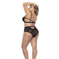 Mapalé Open-Cup Black Top with Floral Embroidered Details, picture 3