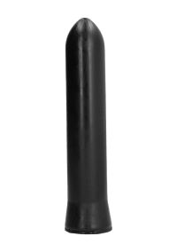 All Black Dildo Flexible zaokrąglone 22 cm