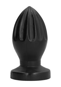 All Black Plug gerillt zwei-Textur 12 cm