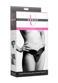 XR Brands Crave doppel Eindringung Leder-Harness, Bild 2