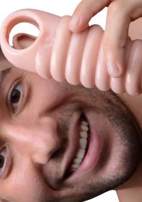 XR Brands Really Spacious Ribbed Thick Penis Enlargement, picture 3
