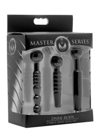 XR Brands Dark Rods Penis Plug Set Three Pieces, picture 2
