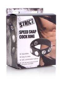 XR Brands Speed Snap Cockring, Black, Bild 2