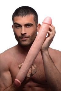 XR Brands kaksipäinen dildo 44 cm flesh tone, kuva 4