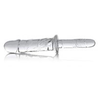 XR Brands Brutus, Textured Glass Dildo