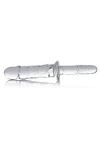 XR Brands Brutus, Textured Glass Dildo, picture 6