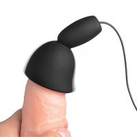 XR Brands Deluxe Silicone Penis Head Teaser Nubbed Vibrating