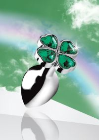 XR Brands Lucky Clover metalowy korek, mały, zdjęcie 3