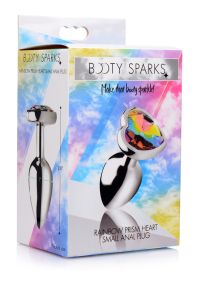 XR Brands Rainbow Prism Heart Jeweled Plug Sm, Bild 2