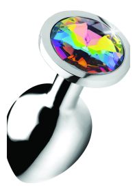 XR Brands Tęczowy Prism Gem-Studded Metal Plug