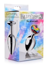 XR Brands Tęczowy Prism Gem-Studded Metal Plug, zdjęcie 2