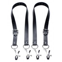 XR Brands Verbreitungs XL Labia-Gürtel, Schwarz