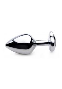 XR Brands Schwarzes Herz gewichteter Aluminium-Plug, Mittel, Bild 5