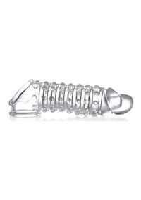 XR Brands Penis Sleeve Bumpy Clear Soft Textured 10cm, picture 3