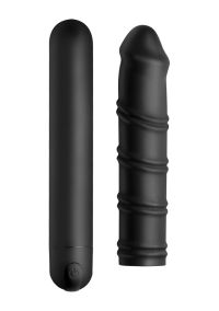 XR Brands XL Bullet ensemble manchon silicone swirl, photo 3