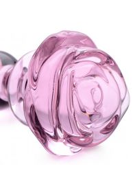 XR Brands Glass Rose Anal Plug, picture 4