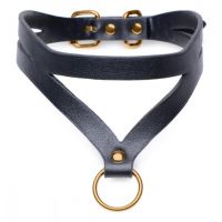 XR Brands Bondage Baddie Leder Nacken Halsband O-Ring