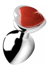 XR Brands Jasper Heart aluminiumanalplugg