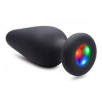 XR Brands Light Up Silicone Plug, Medium