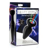 XR Brands Light Up Silicone Plug, Medium, picture 2