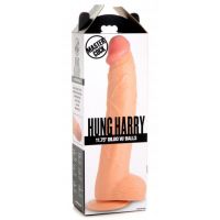 XR Brands Hung Harry Dildo, Flesh Tone Ball Detail, picture 2