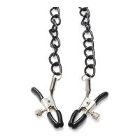 XR Brands Collared Temptress, Adjustable Collar Nipple Clamp Set, picture 3