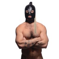 XR Brands Bondage Hood mit Blonde Pferdeschwanz