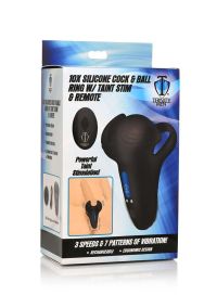 XR Brands Silicone Cock and Ball Ring Remote Control Vibration, picture 2