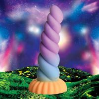 Gode licorne silicone XR Brands, tourbillon, photo 4