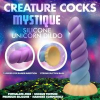 Gode licorne silicone XR Brands, tourbillon, photo 6