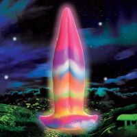 XR Brands Unicorn Tongue Glow Dildo, picture 3