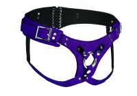 XR Brands Bodice Deluxe läderkorset snörharness, lila