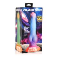 XR Brands Space Cock, Psychedelic Glow Dildo, picture 2