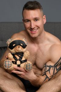 XR Brands Bondage Bear Stuffed Plush Toy Peach Large, picture 5