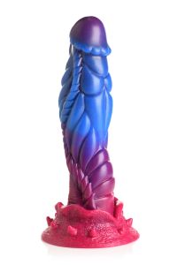 XR Brands Intruder gode fantasy avec paillettes violet