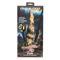 XR Brands Cyclops Monster, strukturerad fantasy dildo, bild 3