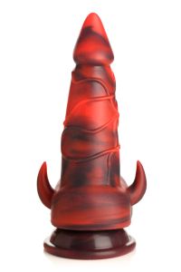 XR Brands Horny Devil, Czerwony Demon Silikon Dildo, zdjęcie 5