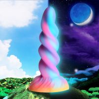 XR Brands Moon Rider, Glow Unicorn Dildo, picture 6