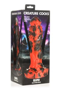 XR Brands Grim Reaper, Większy Czerwony Teksturowany Dildo, zdjęcie 2