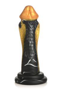 XR Brands Golden Snake, Curved Cobra Dildo, picture 5