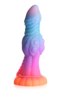 XR Brands Galactic Cock Dildo Alienígena Brilhante Texturizado, imagem 4