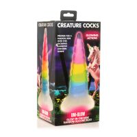 XR Brands UniGlow Spiralny Rainbow Dildo, zdjęcie 2