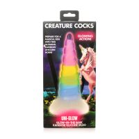 XR Brands UniGlow Spiralny Rainbow Dildo, zdjęcie 3